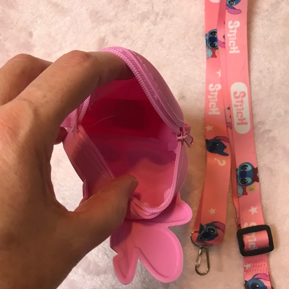 LILO & Stitch Angela Silicone Bag Disney Cartoon Anime Figure Shoulder Bag NWOT